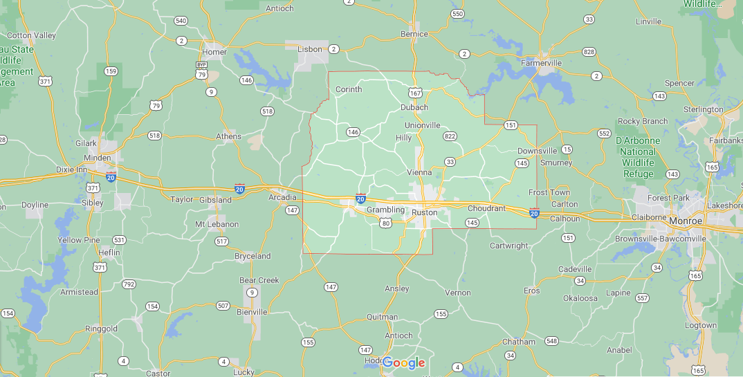 What region is Lincoln Parish in