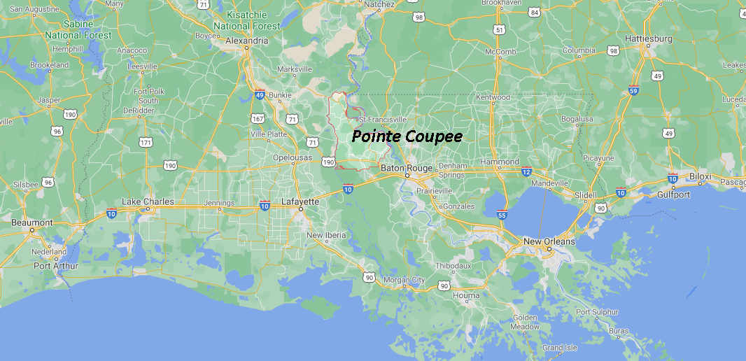 What region is Pointe Coupee Parish in