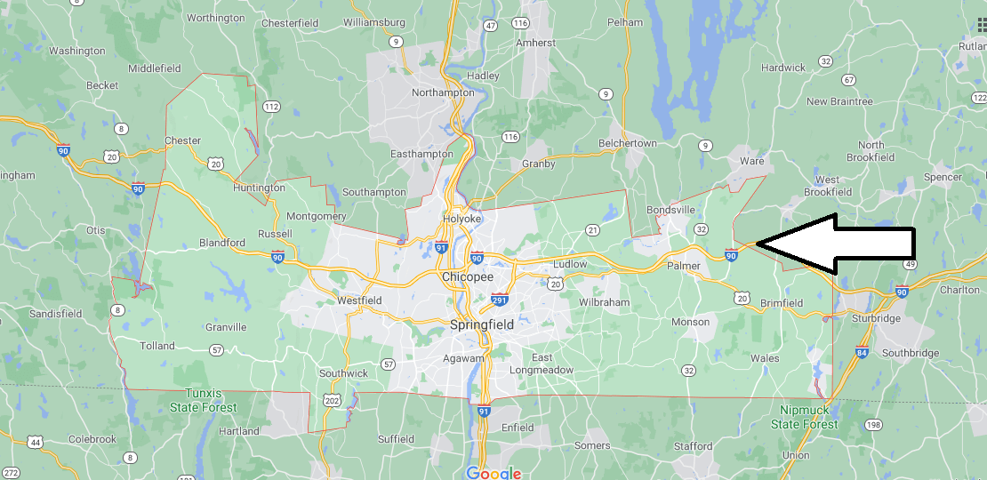 What cities are in Hampden County