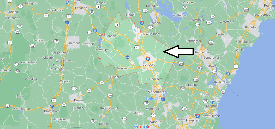 What cities are in Merrimack County