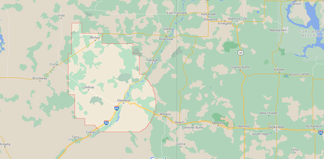 What towns are in Dawson County