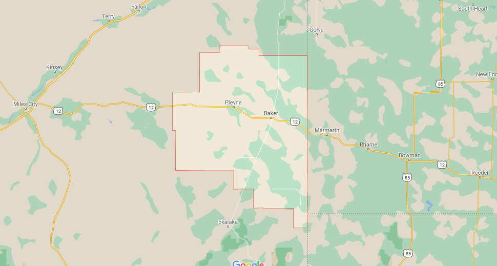 What towns are in Fallon County