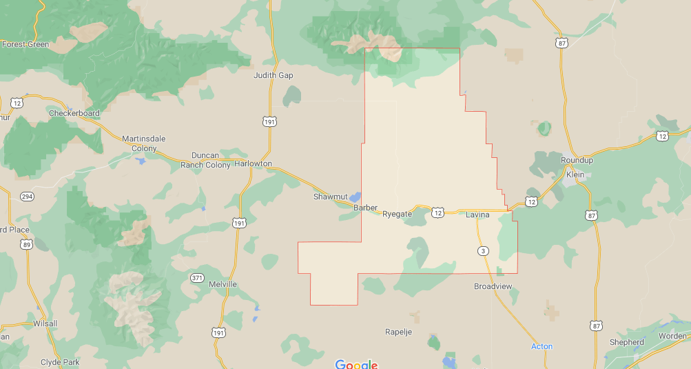 What towns are in Golden Valley County