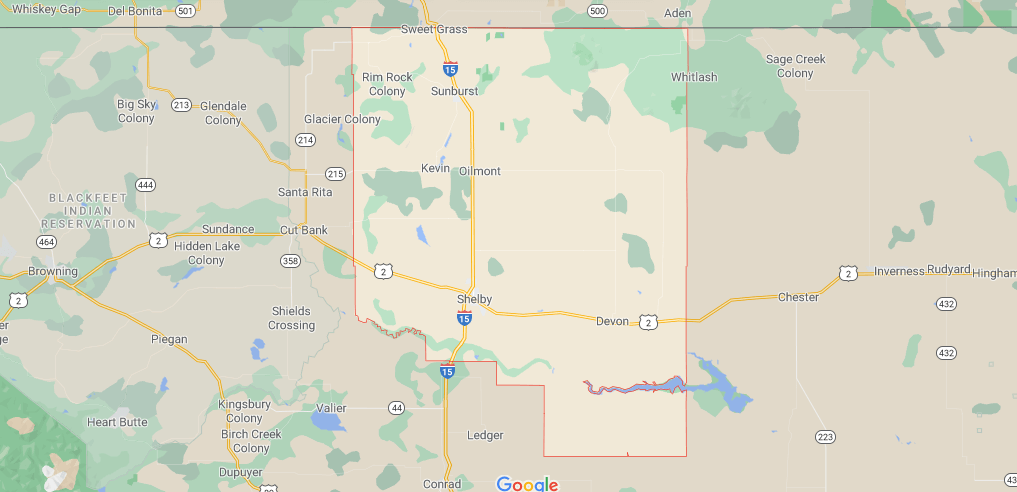 What towns are in Toole County in Montana