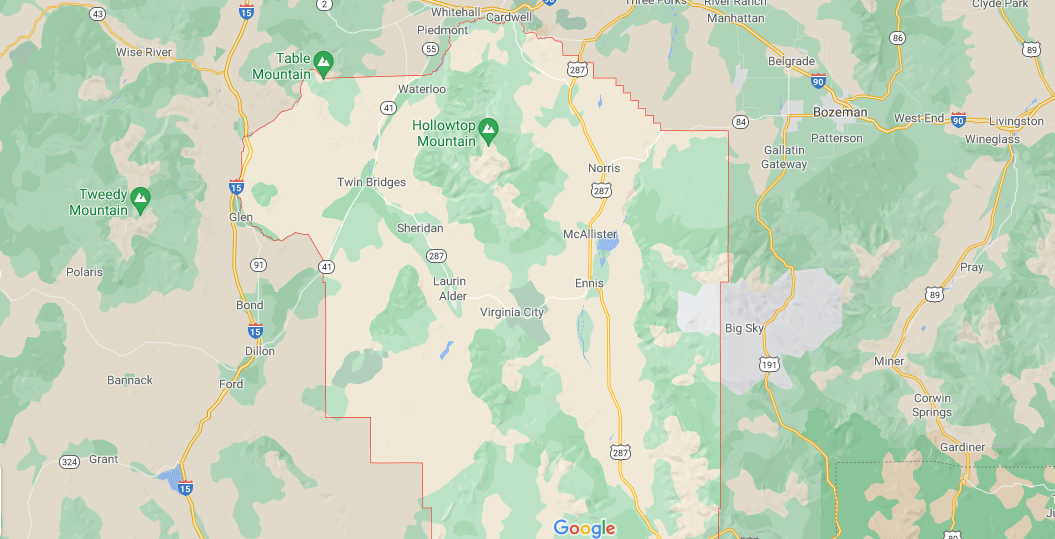 Where is Madison Valley Montana