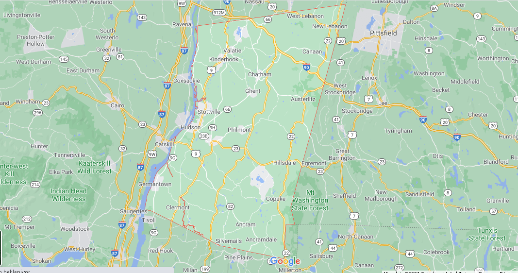 What towns make up Columbia County NY