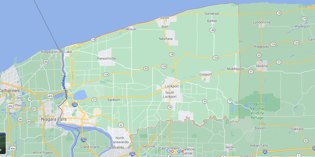 What cities are in Niagara County