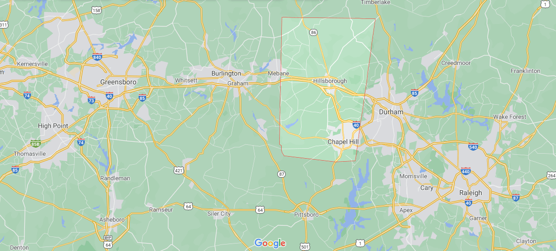 What county is Orange NC in