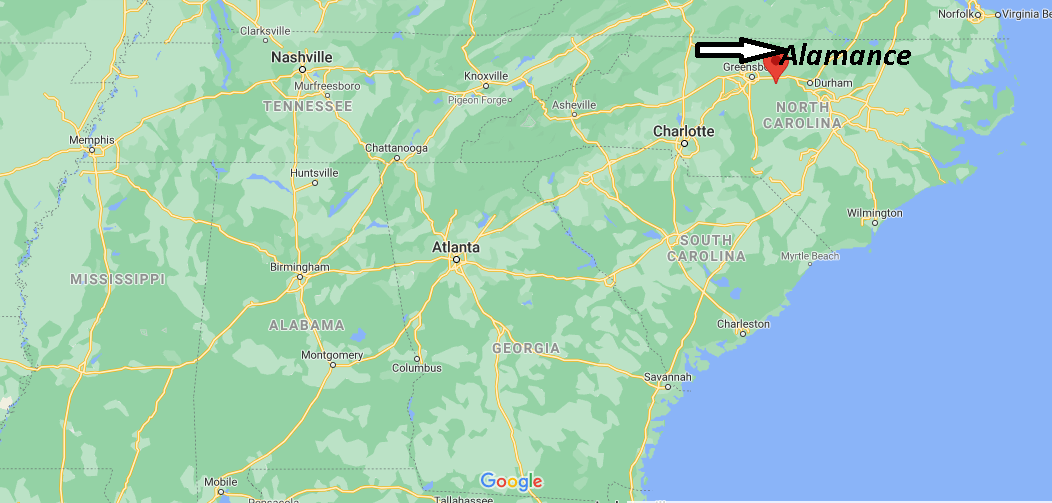 Where is Alamance County North Carolina