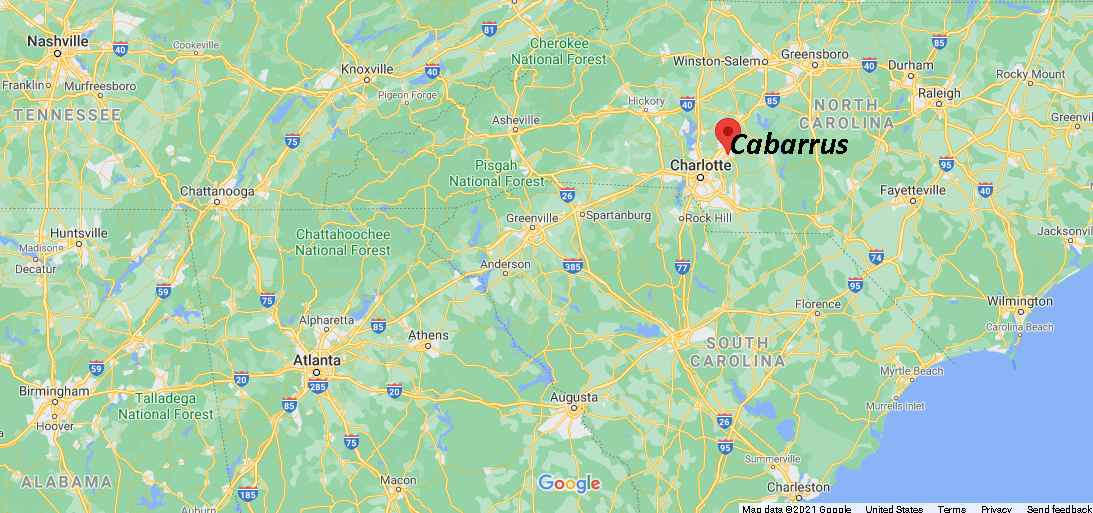 Where is Cabarrus County North Carolina