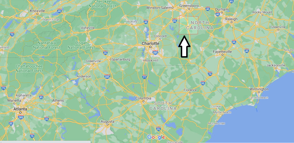 Where is Randolph County North Carolina