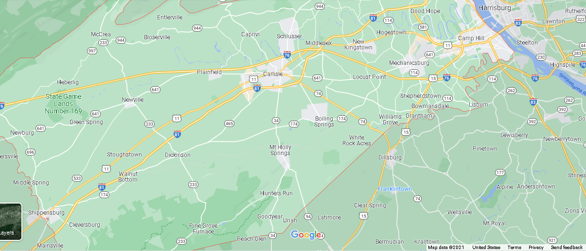 What cities are in Cumberland County