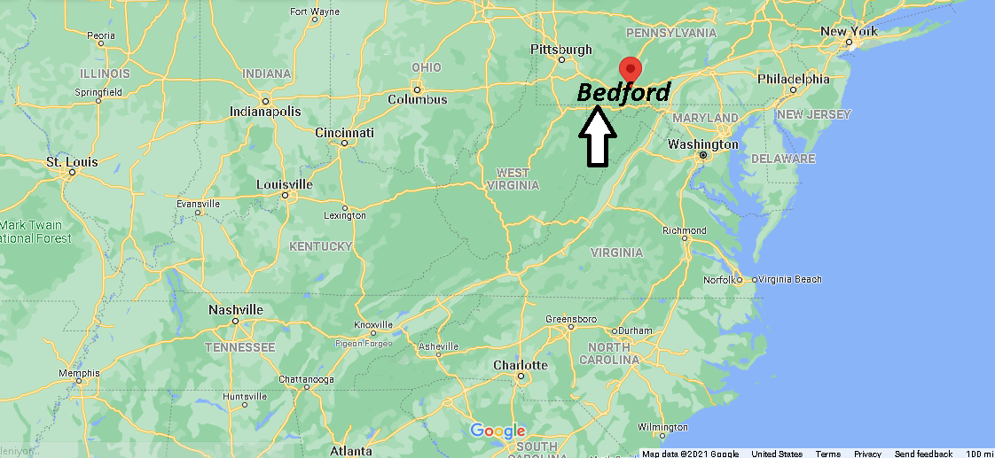 Where is Bedford County Pennsylvania
