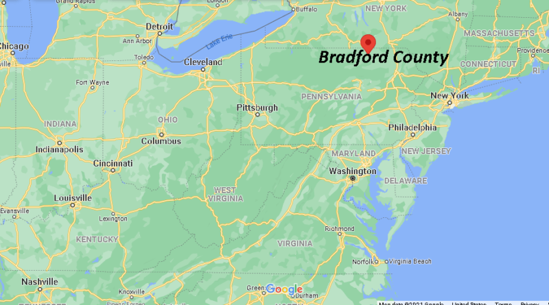 Where is Bradford County Pennsylvania