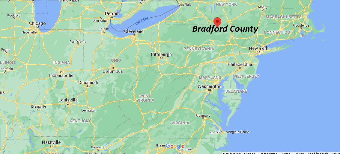 Where is Bradford County Pennsylvania