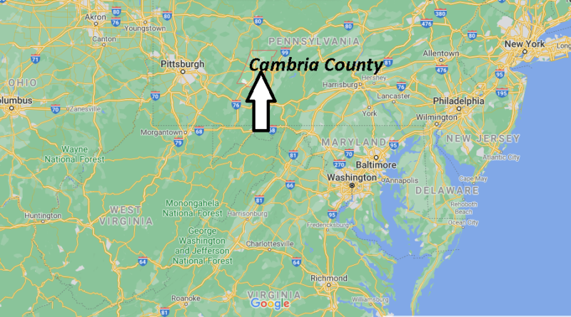 Where is Cambria County Pennsylvania