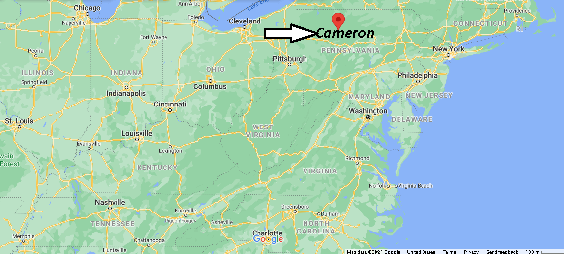Where is Cameron County Pennsylvania