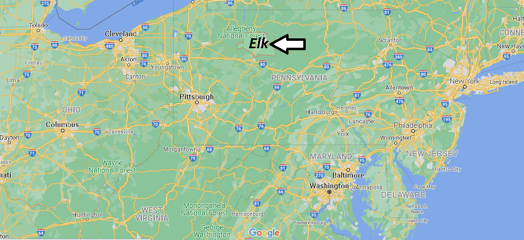 Where is Elk County Pennsylvania