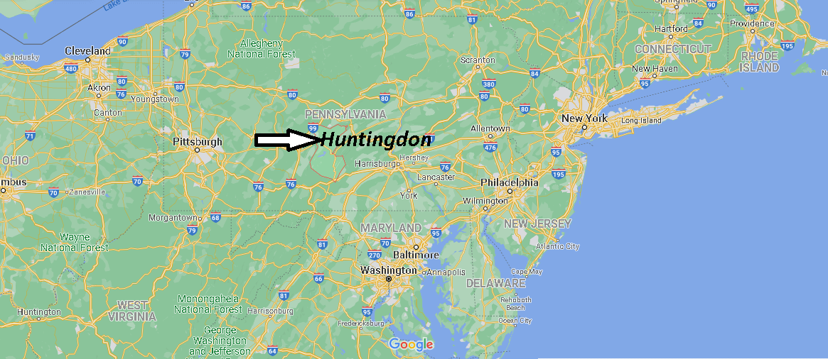 Where is Huntingdon County Pennsylvania