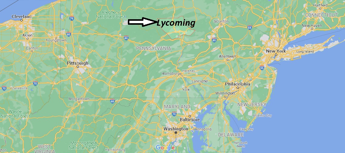Where is Lycoming County Pennsylvania