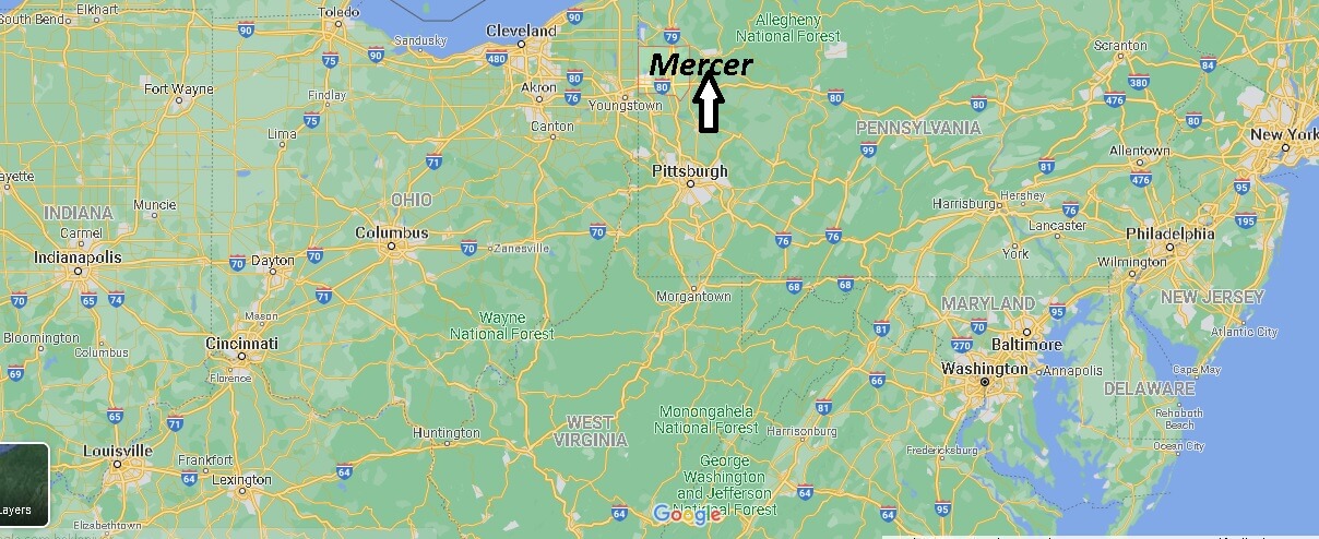 Where is Mercer County Pennsylvania
