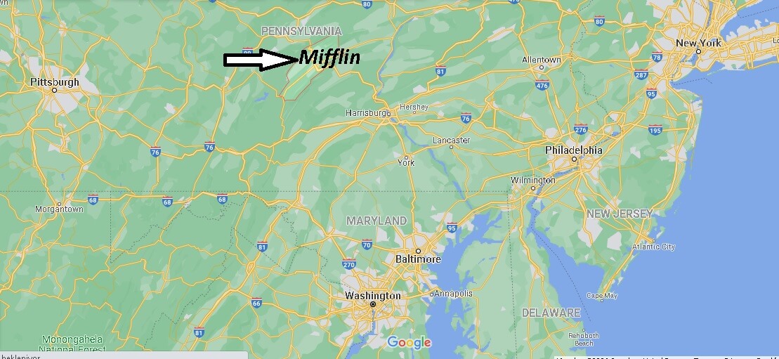 Where is Mifflin County Pennsylvania