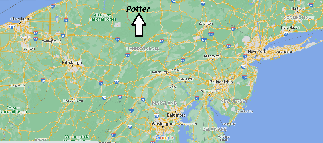 Where is Potter County Pennsylvania