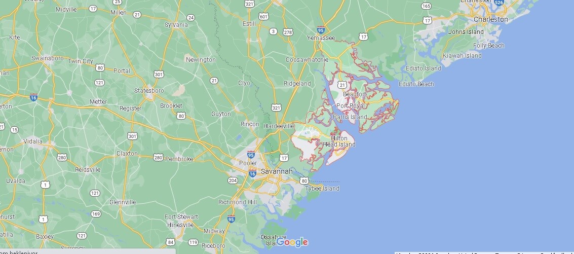 Beaufort County Map