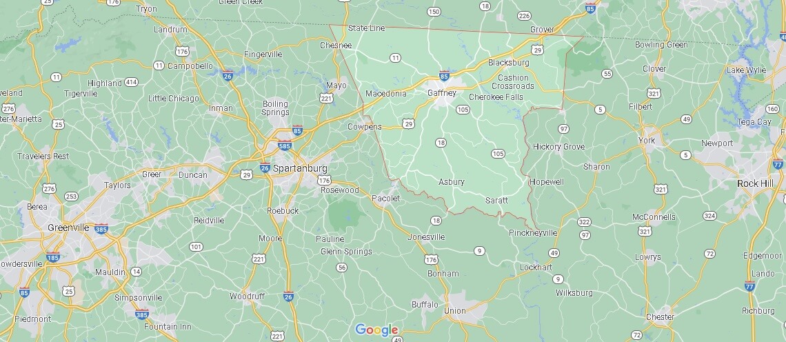 Cherokee County Map