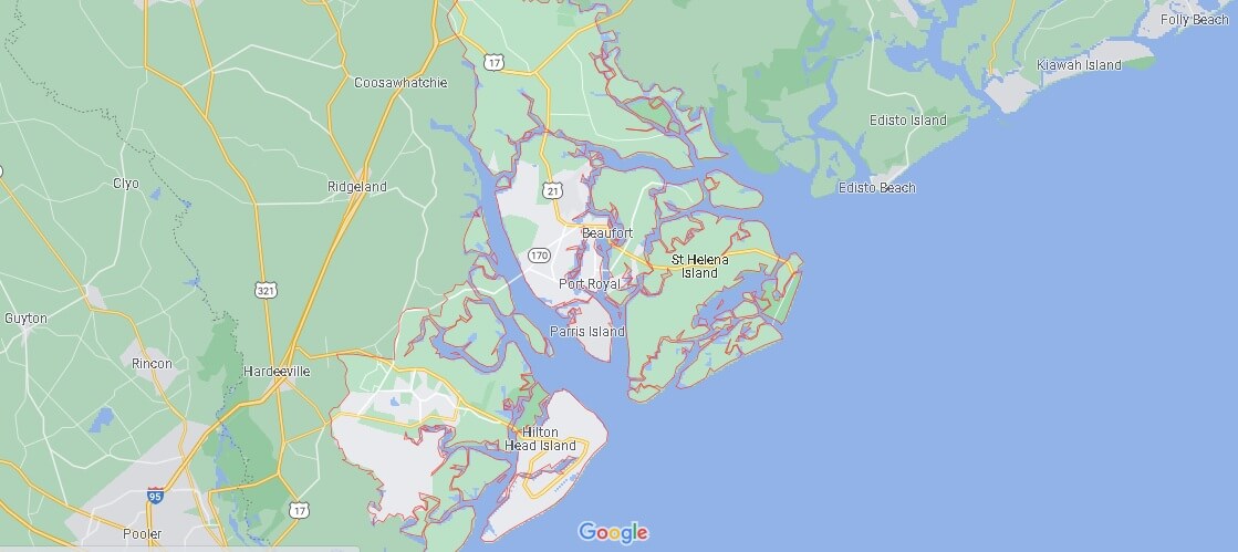 What Cities are in Beaufort County