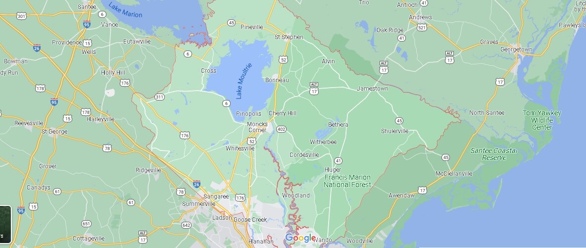 What Cities are in Berkeley County