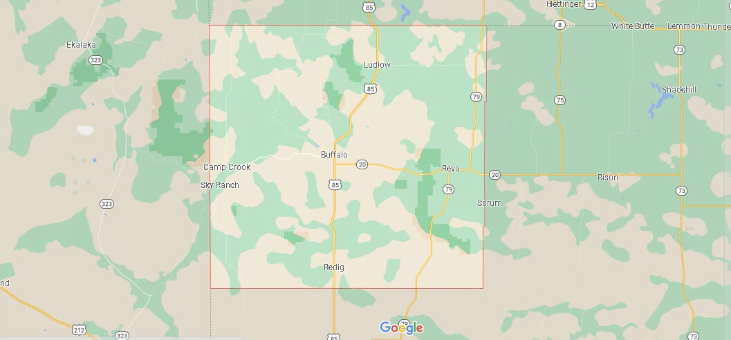 What Cities are in Harding County