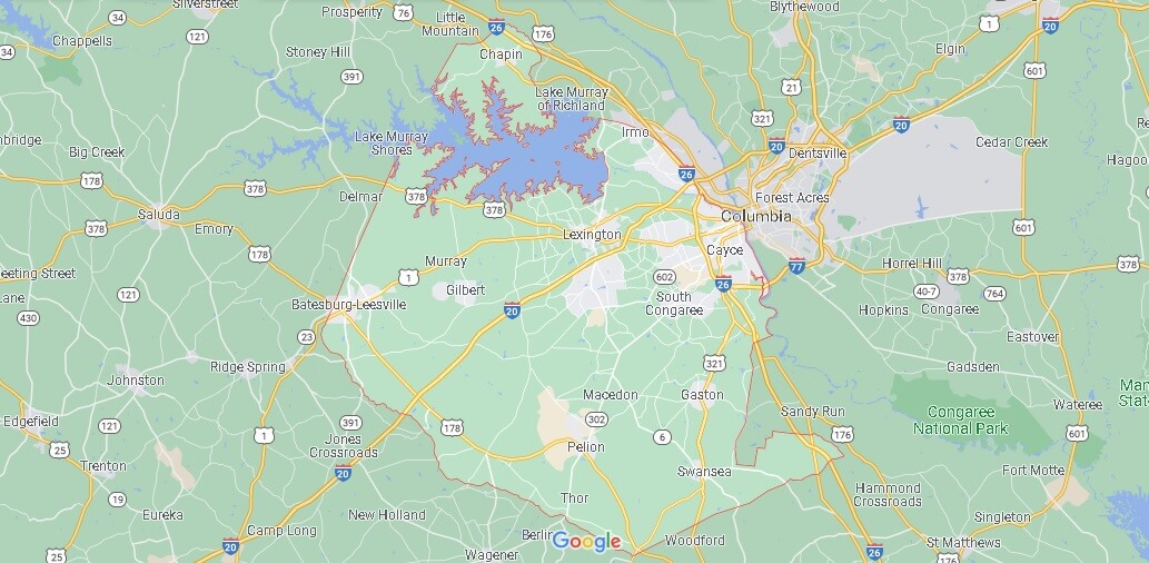 What Cities are in Lexington County