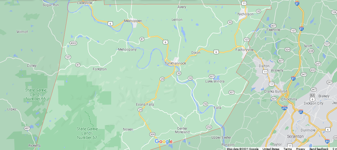 What Cities are in Wyoming County