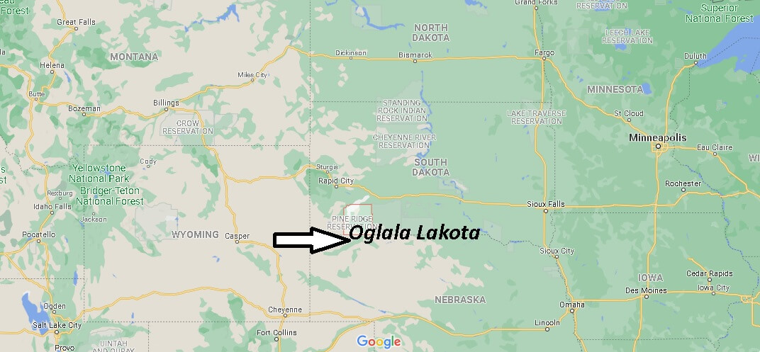 Where is Oglala Lakota County South Dakota