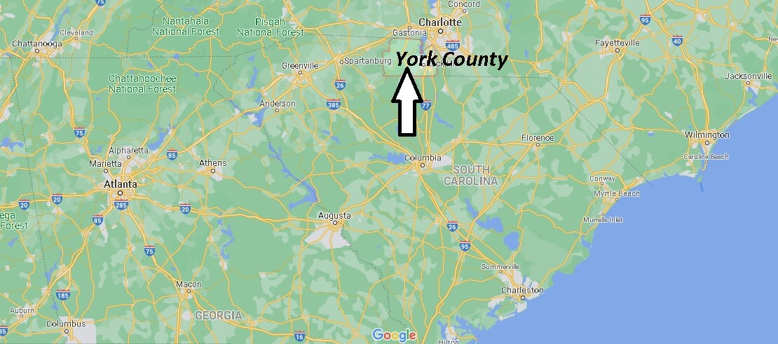 Where is York County South Carolina