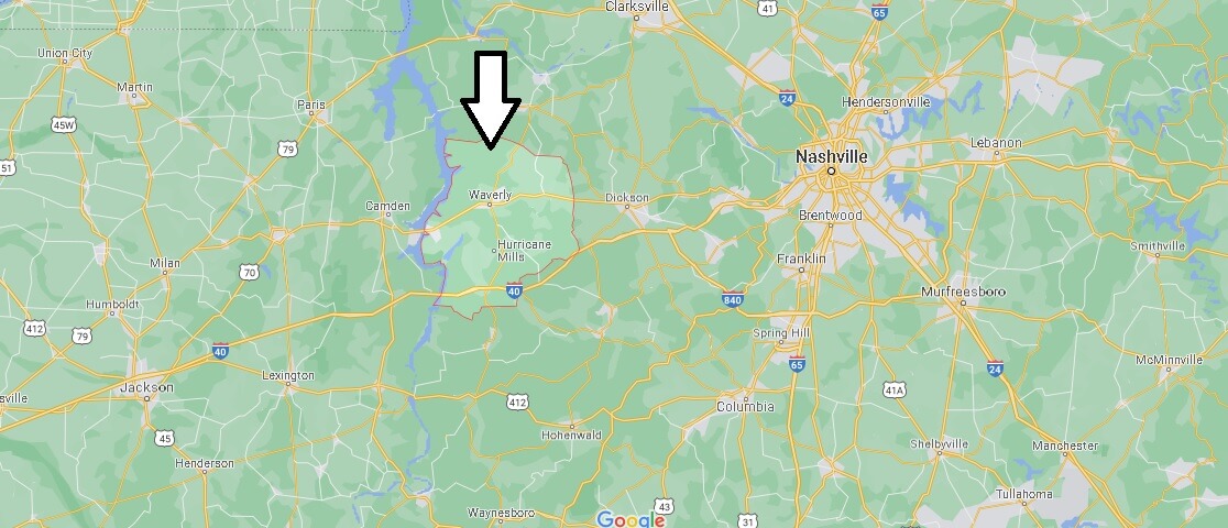 Humphreys County Map