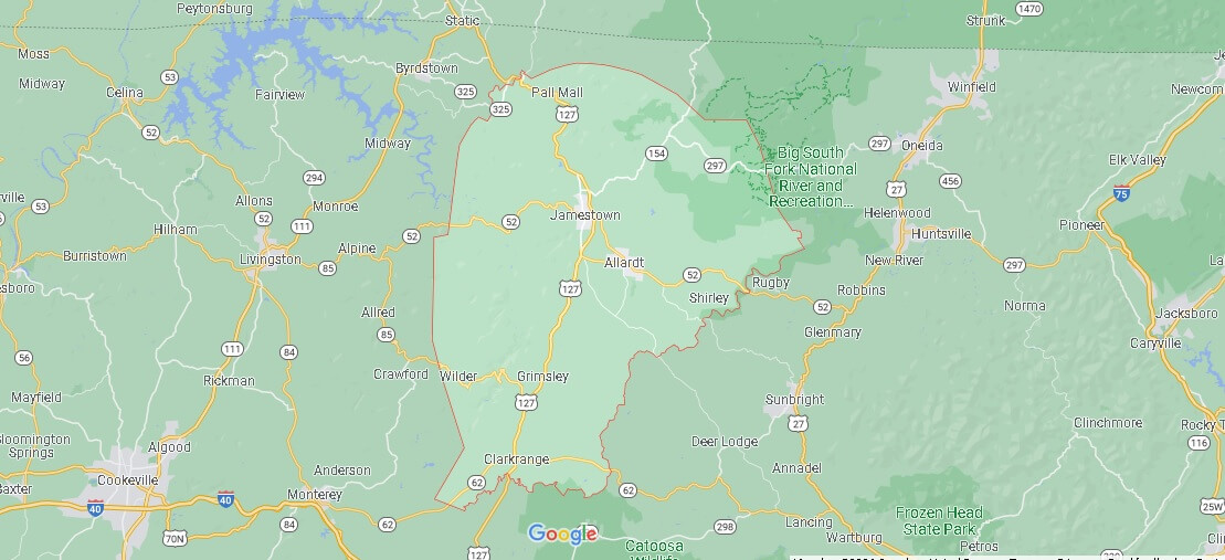 What Cities are in Fentress County