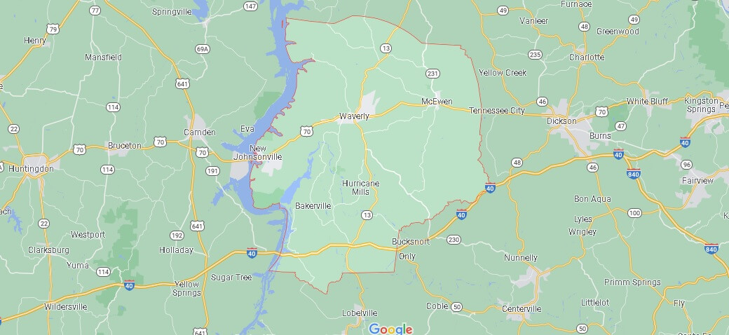 What Cities are in Humphreys County