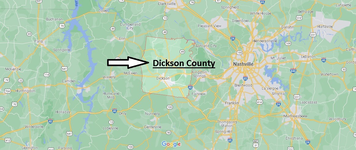 Where is Dickson County Tennessee