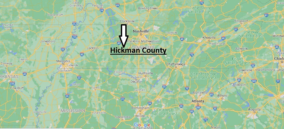 Where is Hickman County Tennessee