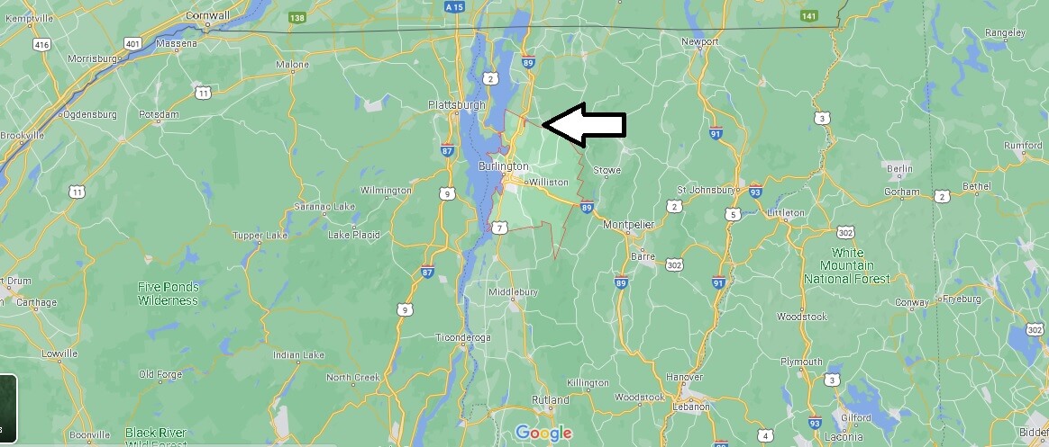 Chittenden County Map