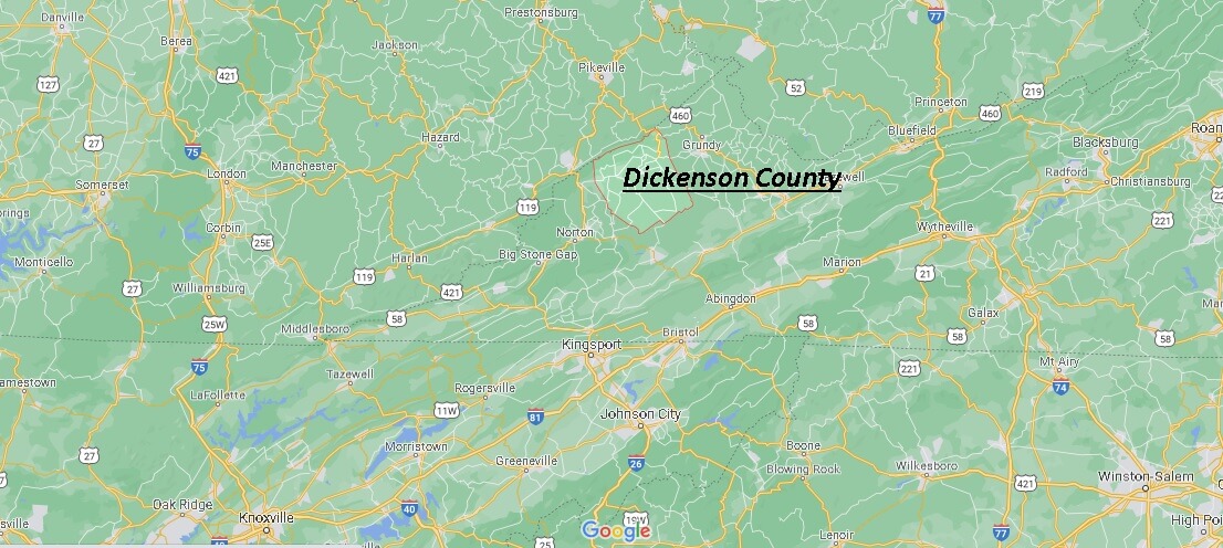 Dickenson County Map