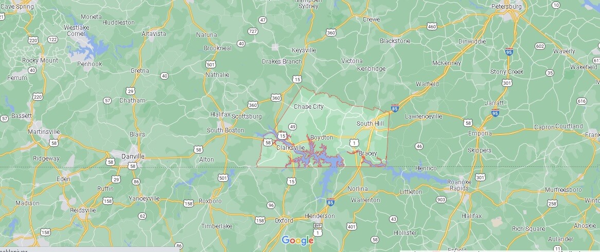 Mecklenburg County Map
