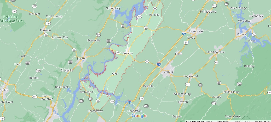 Meigs County Map
