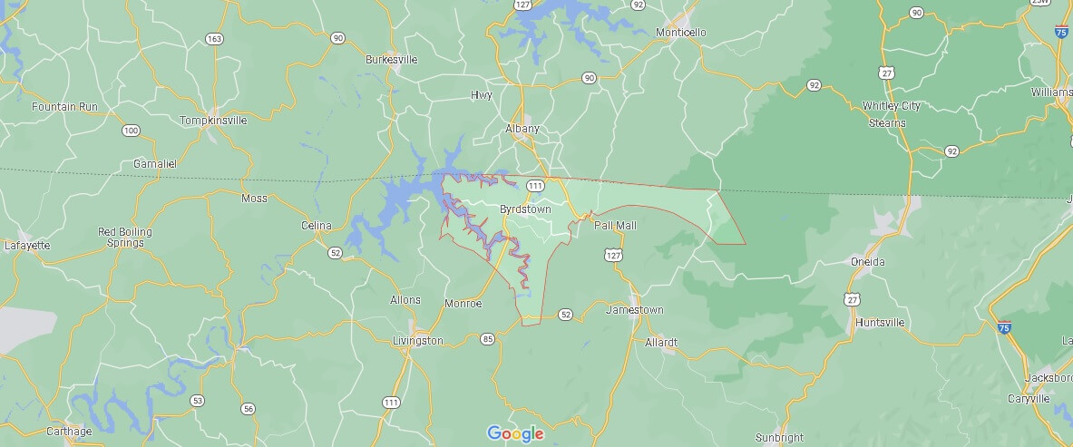 Pickett County Map