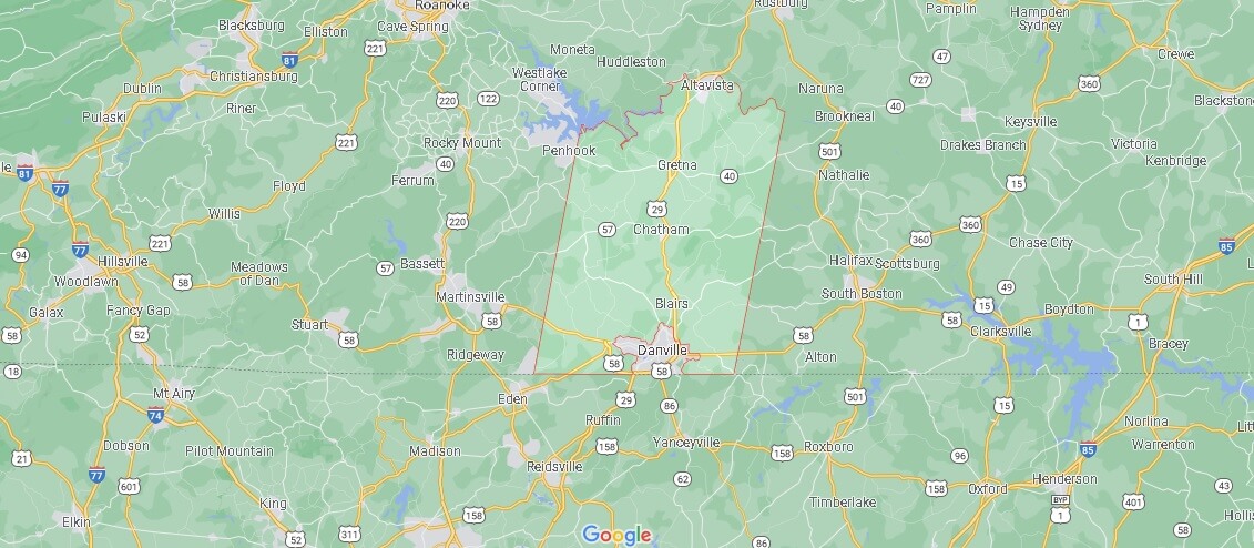 Pittsylvania County Map