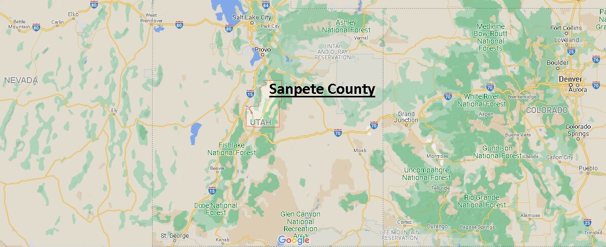 Sanpete County Map