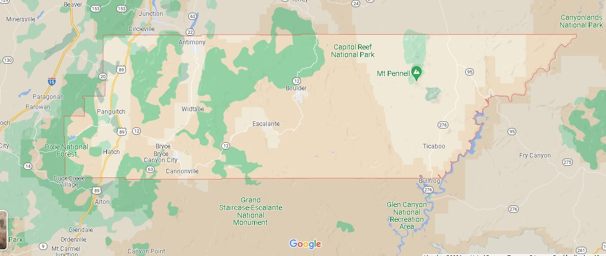 What Cities are in Garfield County