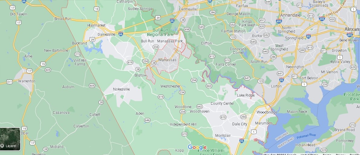 What Cities are in Prince William County